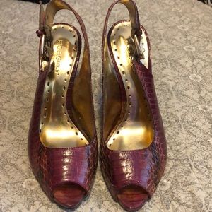 BCBG Python PEEPTOE HEELS